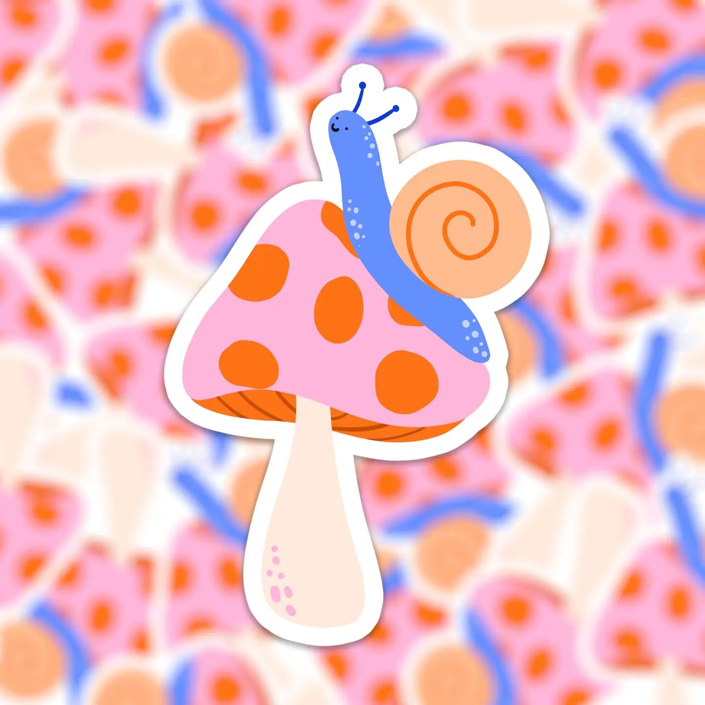 Mushroom with snail -vinyylitarra