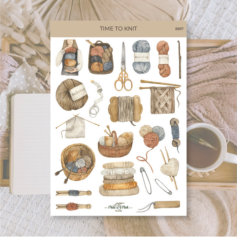 Time to knit -tarra-arkki