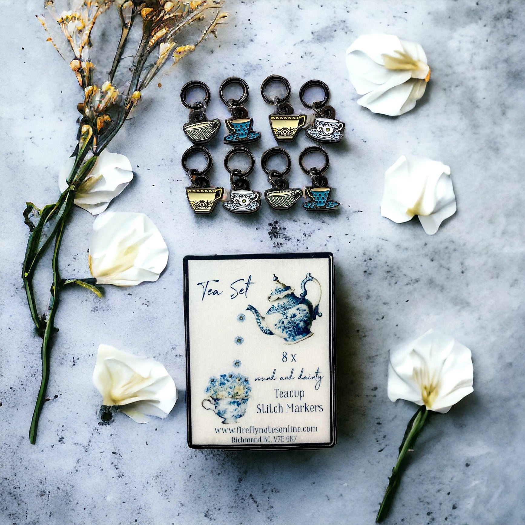 Tea set -silmukkamerkit